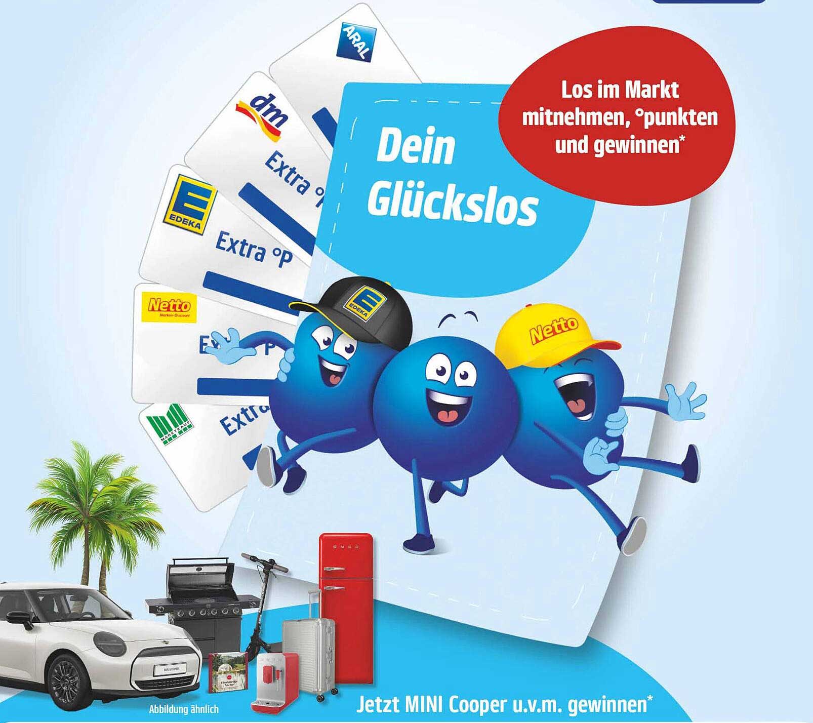 Dein Glückslos - Los im Markt mitnehmen, Punkten und Gewinnen