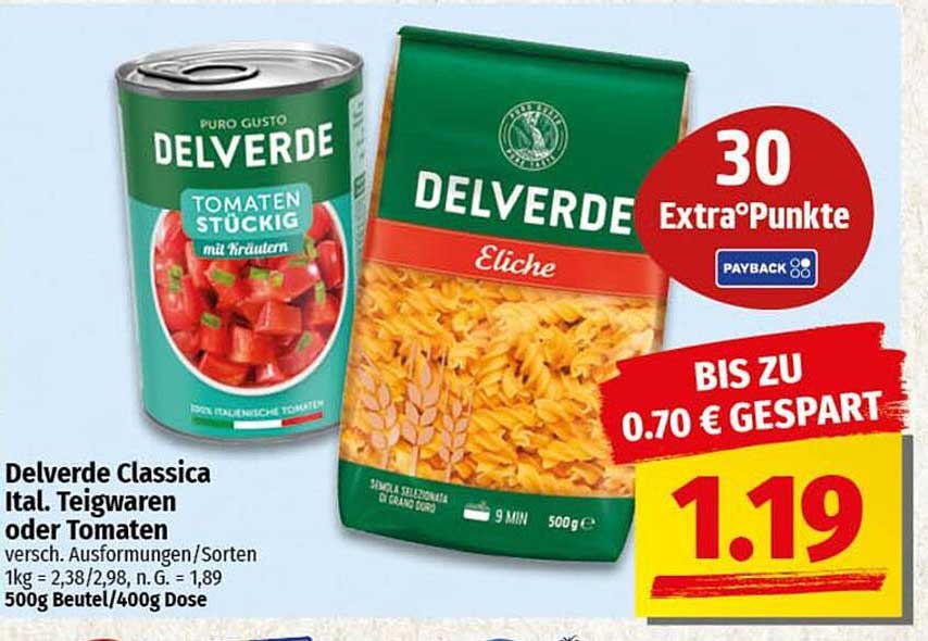 Delverde Classica Ital. Teigwaren oder Tomaten
