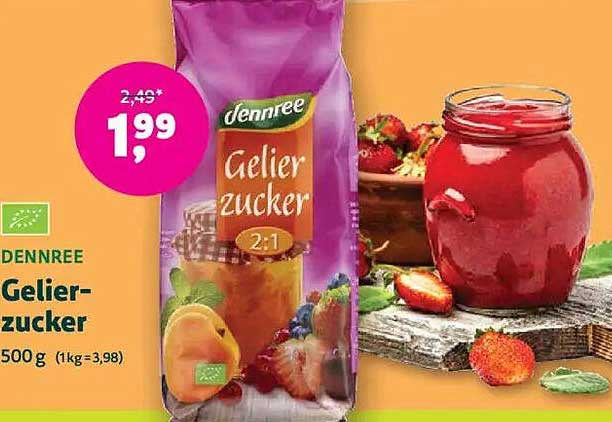 DENNREE Gelierzucker 2:1 500 g