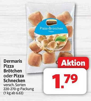 Dermaris Pizza Brötchen oder Pizza Schnecken