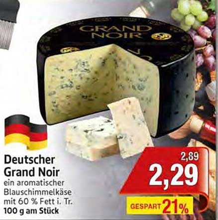 Deutscher Grand Noir - Aromatischer Blauschimmelkäse