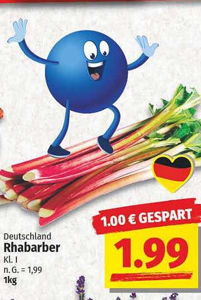 Deutschland Rhabarber Kl. I