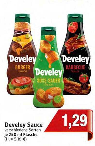 Develey Sauce verschiedene Sorten je 250 ml Flasche