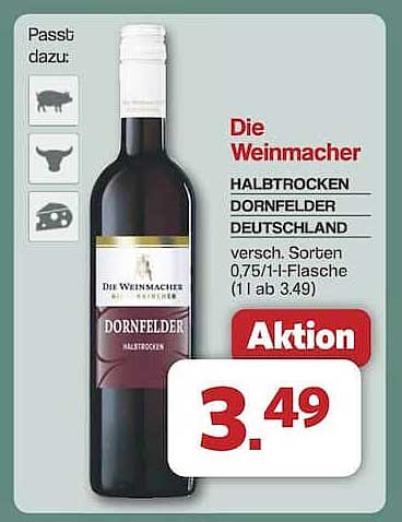 Die Weinmacher Halbtrocken Dornfelder Deutschland