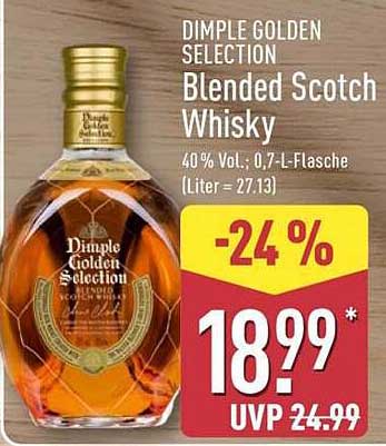 DIMPLE GOLDEN SELECTION Blended Scotch Whisky 0,7-L-Flasche