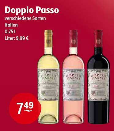 Doppio Passo - verschiedene Sorten aus Italien (0,75 l)
