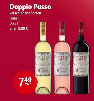 Doppio Passo - verschiedene Sorten aus Italien