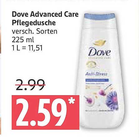 Dove Advanced Care Pflegedusche 225 ml - versch. Sorten