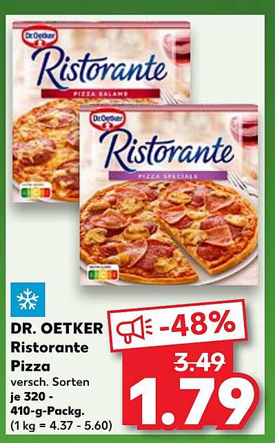 Dr. Oetker Ristorante Pizza - verschiedene Sorten