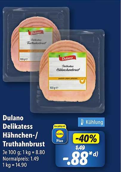 Dulano Delikatess Hähnchen-/Truthahnbrust