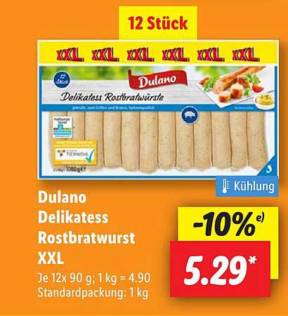 Dulano Delikatess Rostbratwürste XXL
