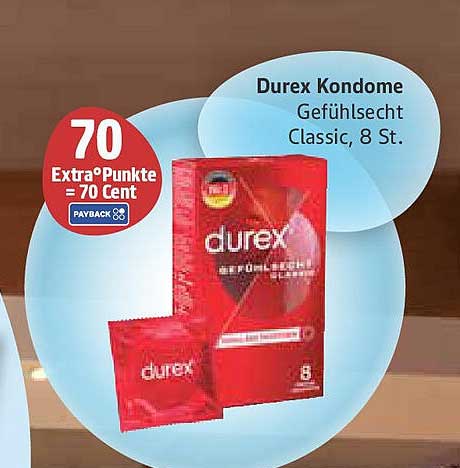 Durex Kondome Gefühlsecht Classic, 8 St.