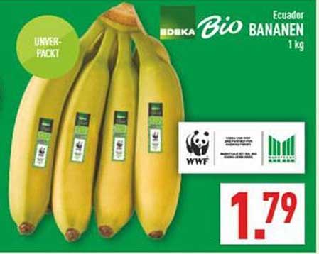 Edeka Bio Bananen 1 kg – Ecuador