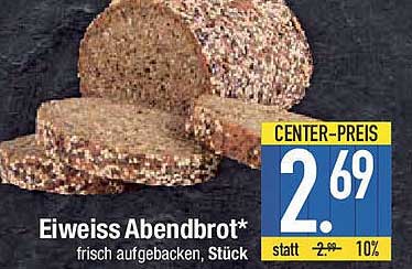 Eiweiss Abendbrot* frisch aufgebacken, Stück