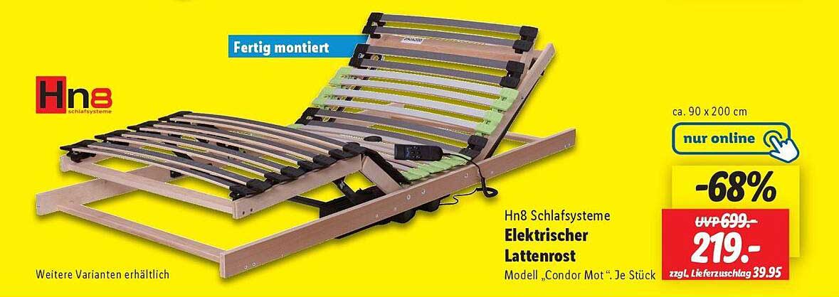 Elektrischer Lattenrost Hn8 - Modell 'Condor Mot'