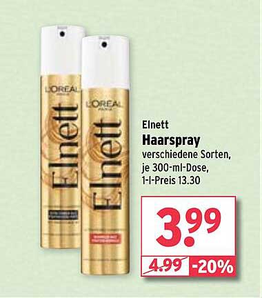 Elnett Haarspray verschiedene Sorten, je 300-ml-Dose