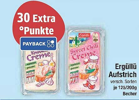 Ergüllü Aufstrich – Verschiedene Sorten je 125/200 g Becher