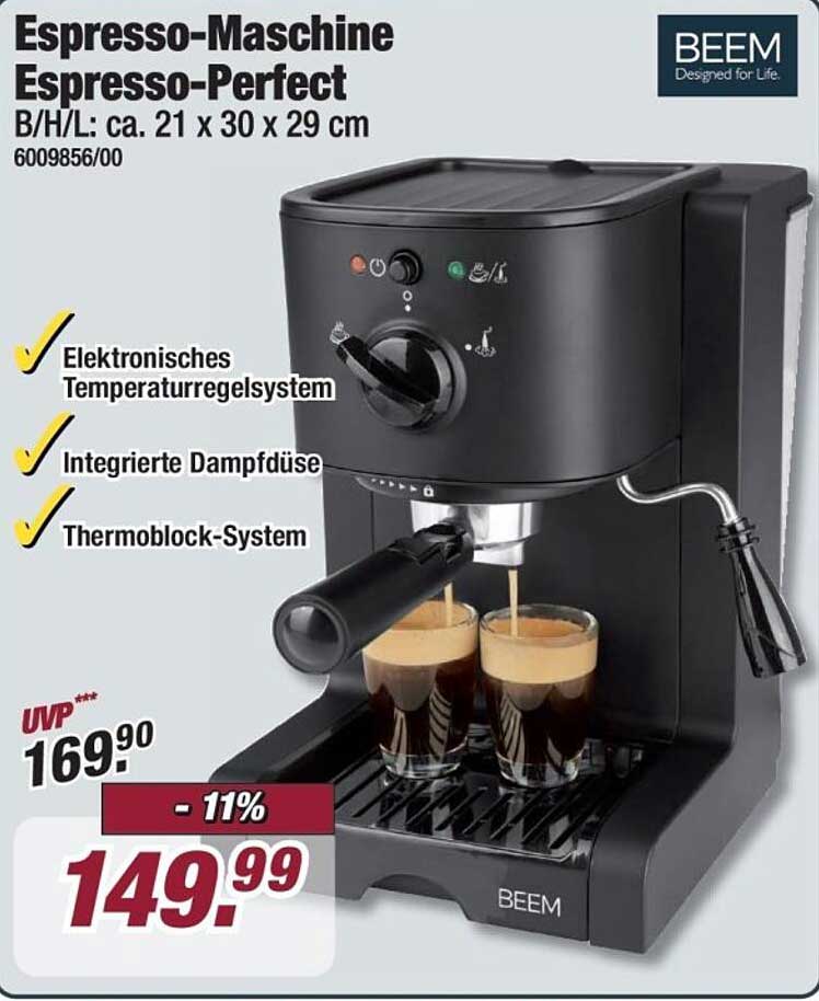 Espresso-Maschine Espresso-Perfect von BEEM