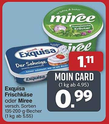 Exquisa Frischkäse oder Miree 135-200 g
