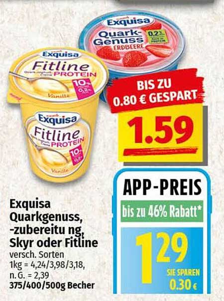Exquisa Quarkgenuss - zubereitng Skyr oder Fitline