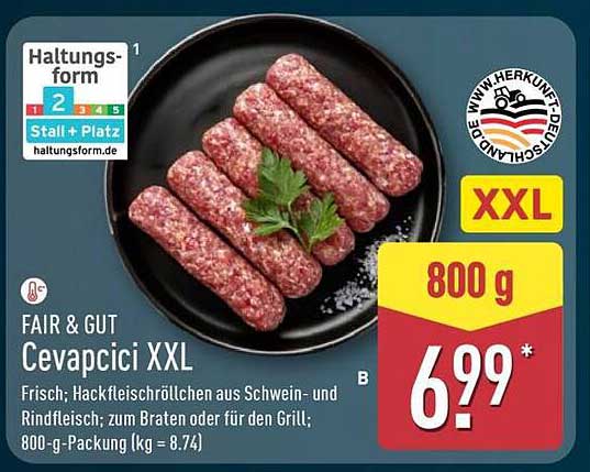 FAIR & GUT Ceviapici XXL 800 g