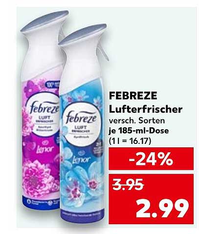 FEBREZE Luftfrischer verschiedene Sorten je 185-ml-Dose