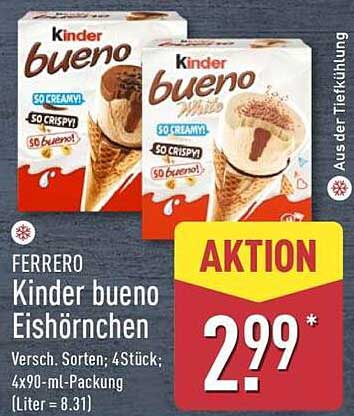 Ferrero Kinder bueno Eishörnchen