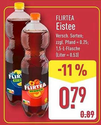 FLIRTEA Eistee 1,5 L - Erfrischung pur!