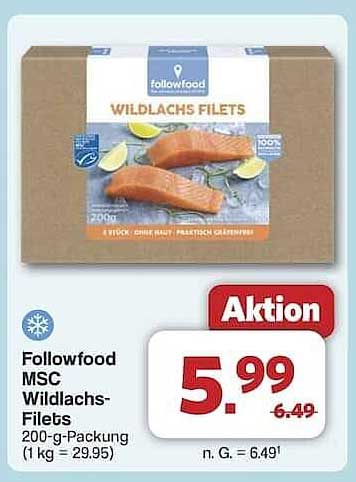 Followfood MSC Wildlachs-Filets 200-g-Packung