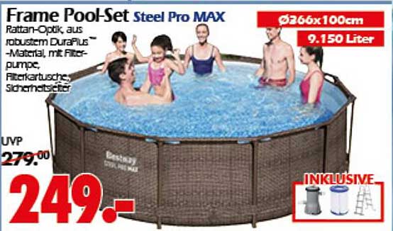 Frame Pool-Set Steel Pro MAX