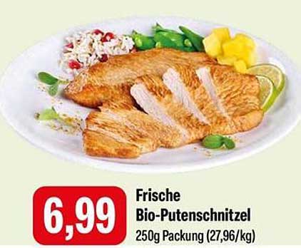 Frische Bio-Putenschnitzel 250g Packung