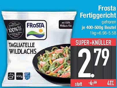 Frosta Fertiggericht Tagliatelle Wildlachs 400-500g Beutel