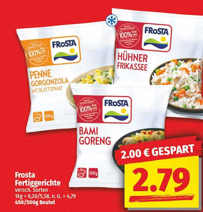 Frosta Fertiggerichte - Verschiedene Sorten