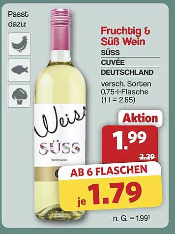 Fruchtig & Süß Wein SÜSS CUVÉE Deutschland 0,75-l-Flasche