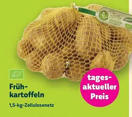 Frühkartoffeln 1,5-kg-Zellulosenetze