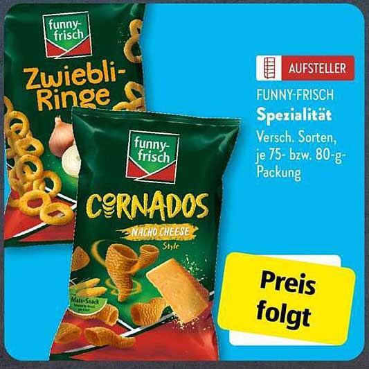 FUNNY-FRISCH Spezialität Zwiebli-Ringe und Cornados