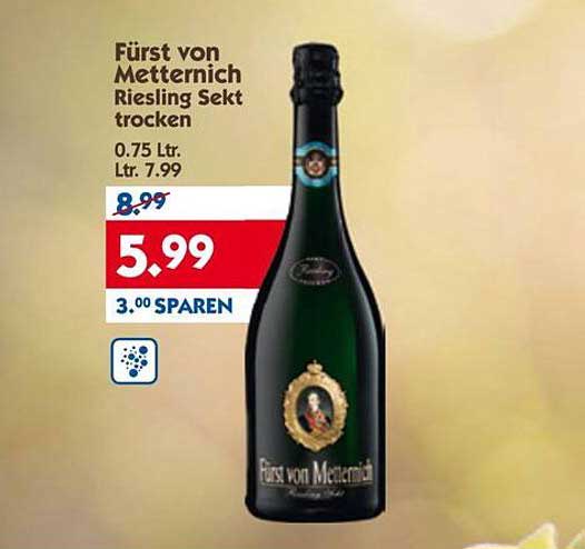 Fürst von Metternich Riesling Sekt trocken