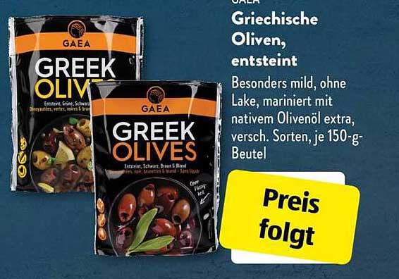 GAEA Griechische Oliven, entsteint