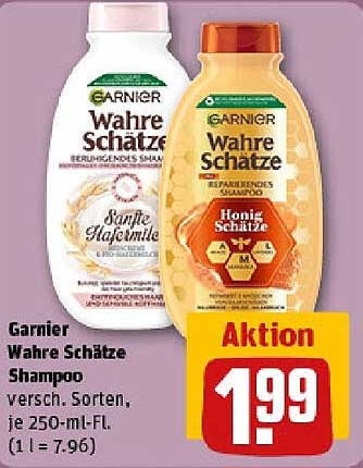 Garnier Wahre Schätze Shampoo verschiedene Sorten, jede 250-ml-Fl.