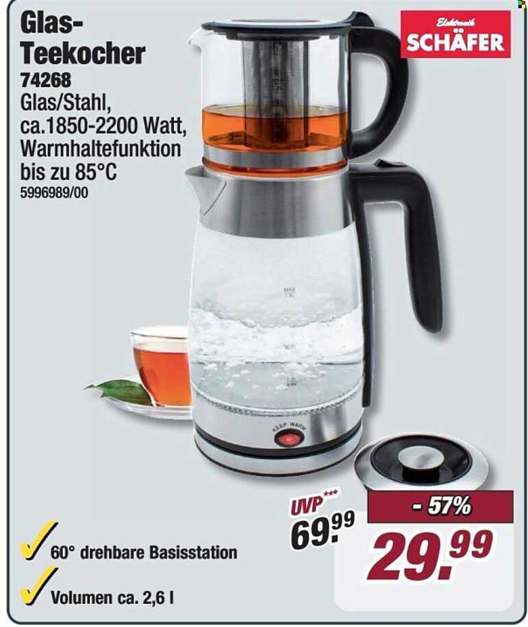 Glas-Teekocher 74268