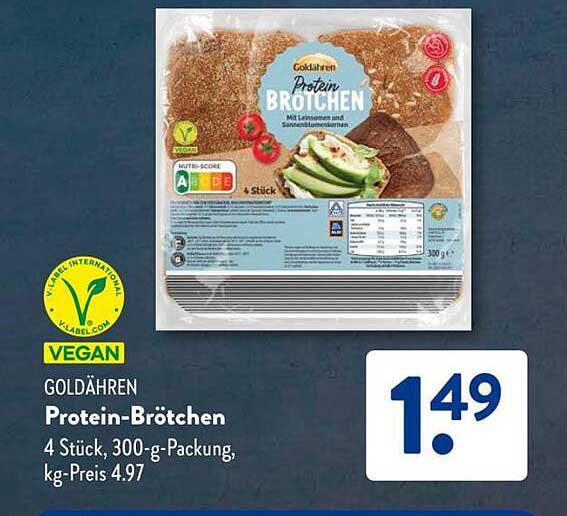 GOLDÄHREN Protein-Brötchen