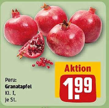 Granatapfel aus Peru - Klasse I, je St.