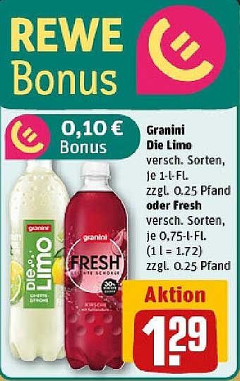 Granini Die Limo und Fresh – Erfrischung Pur!
