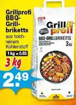 Grillprofi BBQ-Grillbriketts 3 kg zum Sonderpreis