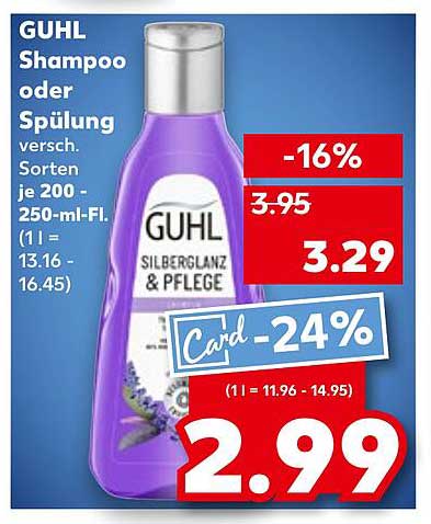 GUHL Shampoo oder Spülung - Silberglanz & Pflege