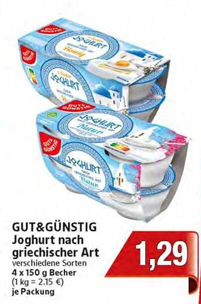 GUT& GÜNSTIG Joghurt nach griechischer Art - verschiedene Sorten