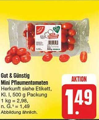 Gut & Günstig Mini Pflaumentomaten 500 g