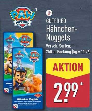 GUTFRIED Hähnchen-Nuggets - Paw Patrol