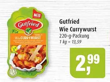 Gutfried Wie Currywurst 220-g-Packung