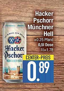 Hacker Pschorr Münchner Hell 0,5l Dose - nur 0,89 €